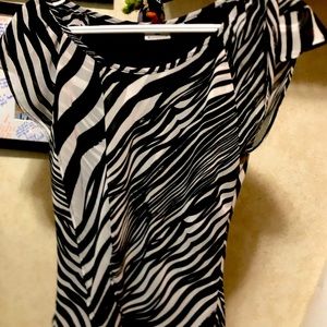 Zebra dress top
